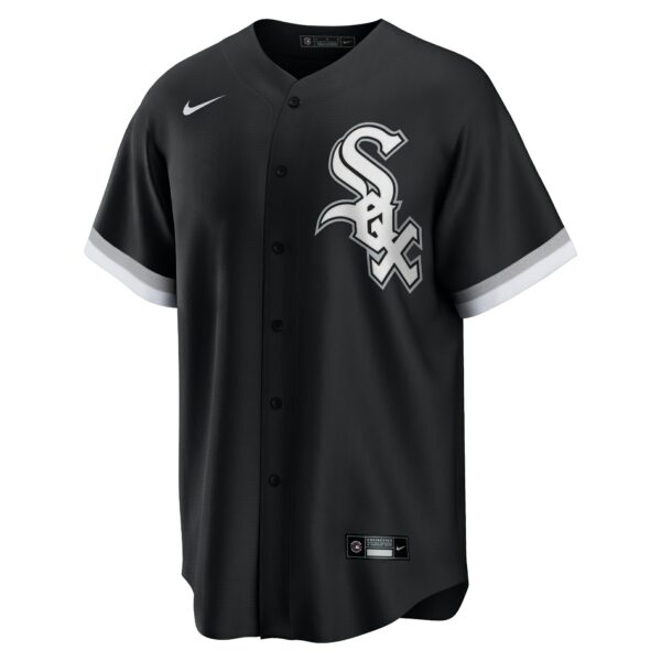 Men’s Chicago White Sox Eloy Jimenez Nike Black Alternate Replica Player Name Jersey