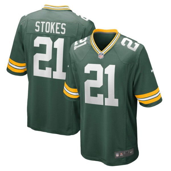 Men’s Green Bay Packers Eric Stokes Nike Green Player Game Jersey