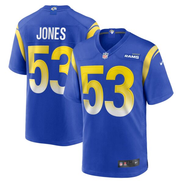 Men’s Los Angeles Rams Ernest Jones Nike Royal Team Game Player Jersey