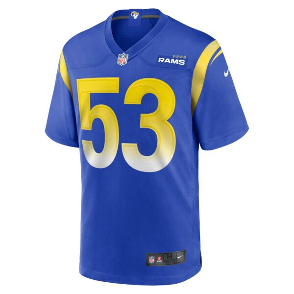 Men’s Los Angeles Rams Ernest Jones Nike Royal Team Game Player Jersey