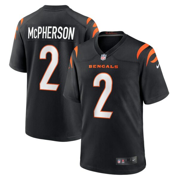 Men’s Cincinnati Bengals Evan McPherson Nike Black Game Jersey