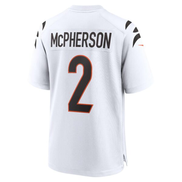 Men’s Cincinnati Bengals Evan McPherson Nike White Game Player Jersey