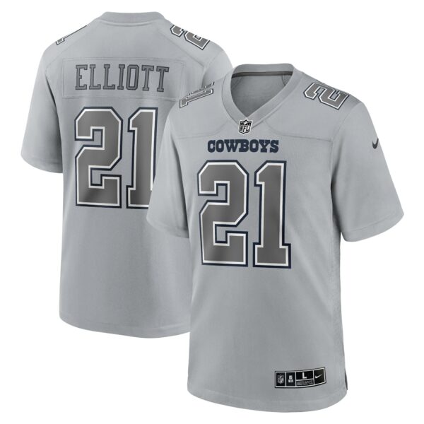 Men’s Dallas Cowboys Ezekiel Elliott Nike Gray Atmosphere Fashion Game Jersey