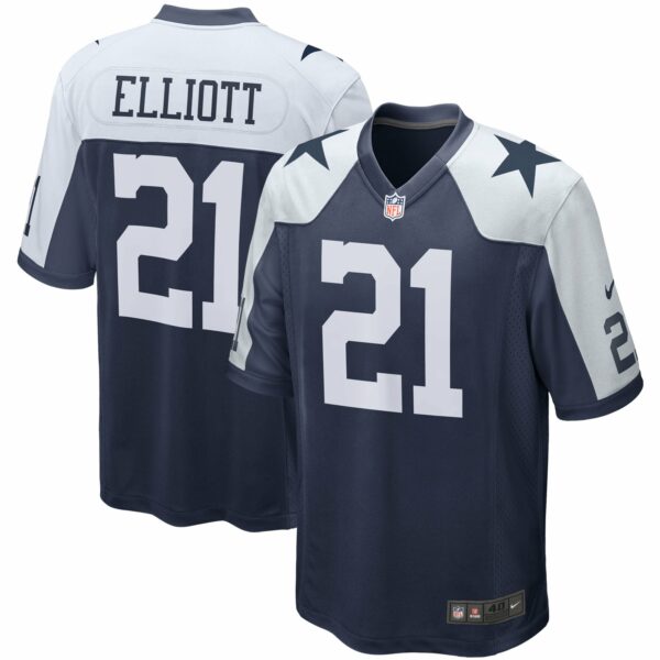 Men’s Dallas Cowboys Ezekiel Elliott Nike Navy Alternate Game Team Jersey