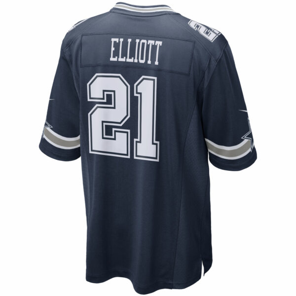 Men’s Dallas Cowboys Ezekiel Elliott Nike Navy Game Team Jersey