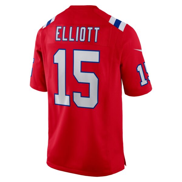 Men’s New England Patriots Ezekiel Elliott Nike Red Alternate Game Player Jersey