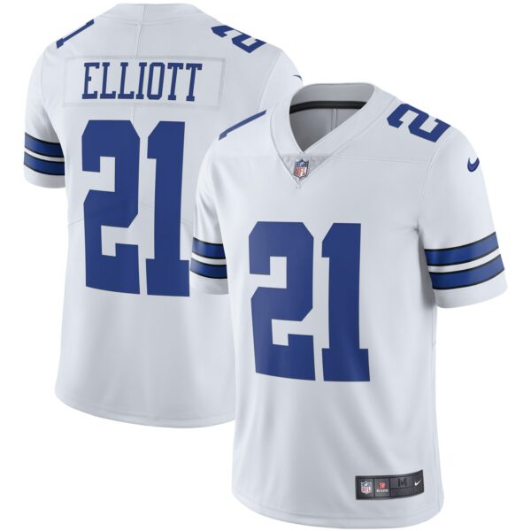 Men’s Dallas Cowboys Ezekiel Elliott Nike White Vapor Limited Player Jersey