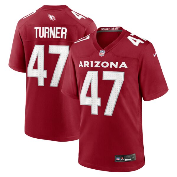 Men’s Arizona Cardinals Ezekiel Turner Nike Cardinal Team Game Jersey