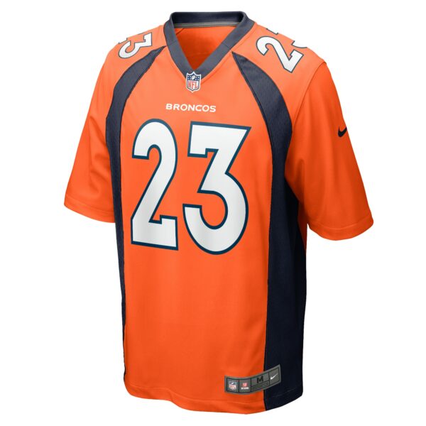 Men’s Denver Broncos Fabian Moreau Nike Orange Team Game Jersey