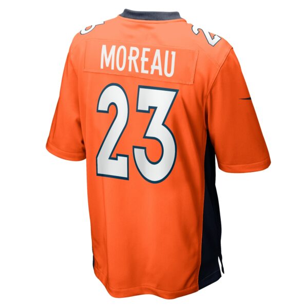 Men’s Denver Broncos Fabian Moreau Nike Orange Team Game Jersey