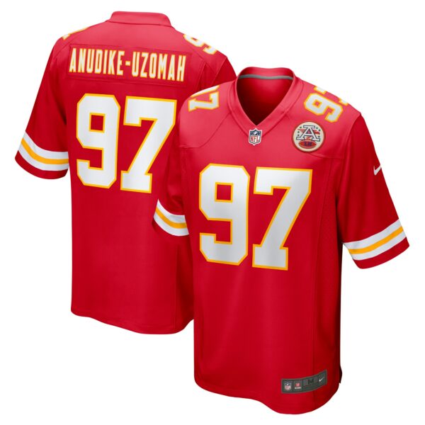 Men’s Kansas City Chiefs Felix Anudike-Uzomah Nike Red 2023 NFL Draft First Round Pick Game Jersey