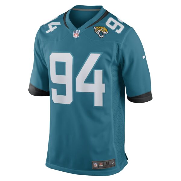 Men’s Jacksonville Jaguars Folorunso Fatukasi Nike Teal Game Player Jersey