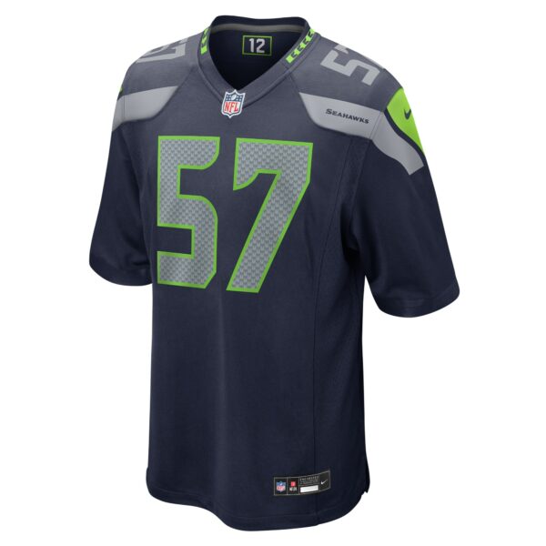 Men’s Seattle Seahawks Frank Clark Nike College Navy Game Jersey