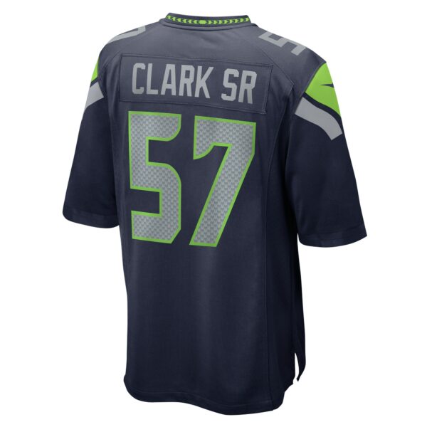 Men’s Seattle Seahawks Frank Clark Nike College Navy Game Jersey