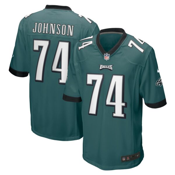 Men’s Philadelphia Eagles Fred Johnson Nike Midnight Green Team Game Jersey