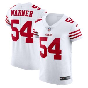 Men's San Francisco 49ers Fred Warner Nike White Vapor Elite Jersey