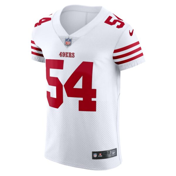 Men’s San Francisco 49ers Fred Warner Nike White Vapor Elite Jersey