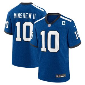 Men's Indianapolis Colts Gardner Minshew Nike Royal Indiana Nights Alternate Game Jersey