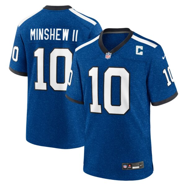 Men’s Indianapolis Colts Gardner Minshew Nike Royal Indiana Nights Alternate Game Jersey