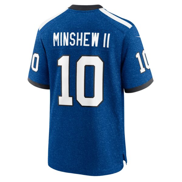 Men’s Indianapolis Colts Gardner Minshew Nike Royal Indiana Nights Alternate Game Jersey