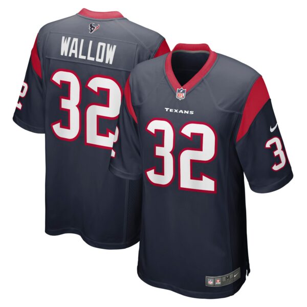 Men’s Houston Texans Garret Wallow Nike Navy Game Jersey