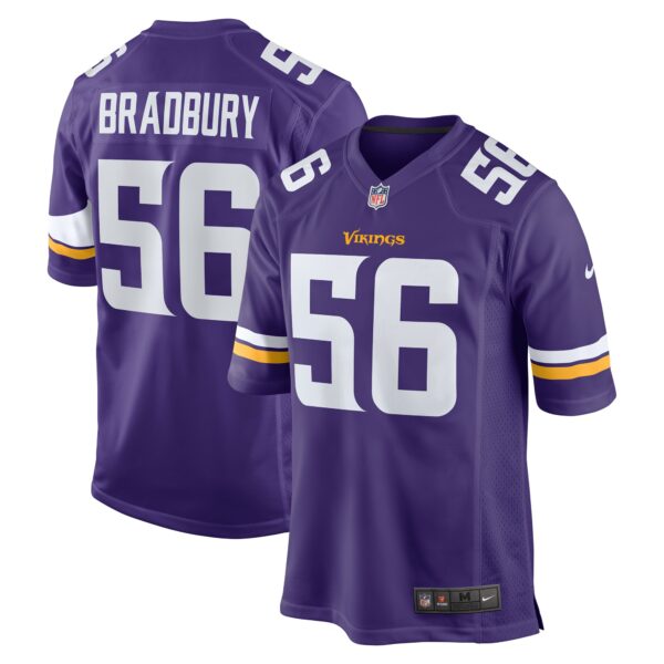 Men’s Minnesota Vikings Garrett Bradbury Nike Purple Game Jersey