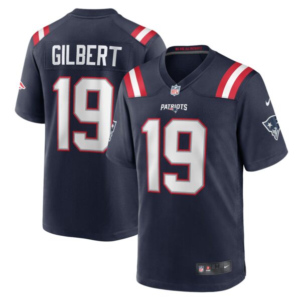 Men’s New England Patriots Garrett Gilbert Nike Navy Home Game Player Jersey