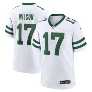 Men's New York Jets Garrett Wilson Nike White Legacy Player Game Jersey