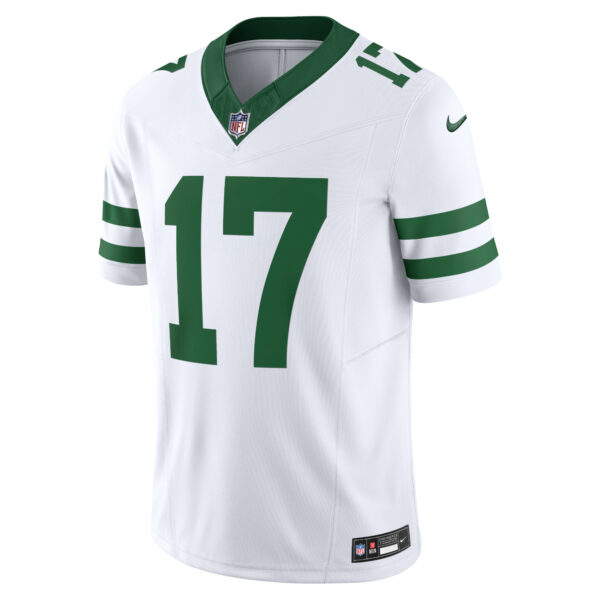 Men’s New York Jets Garrett Wilson Nike White Vapor F.U.S.E. Limited Jersey