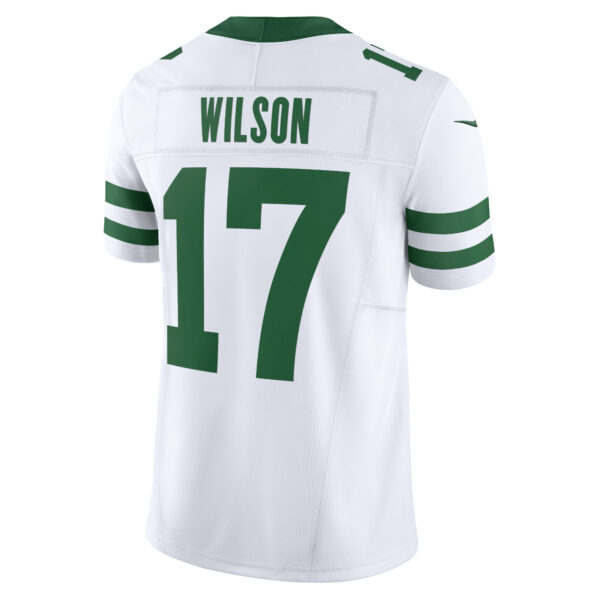 Men’s New York Jets Garrett Wilson Nike White Vapor F.U.S.E. Limited Jersey