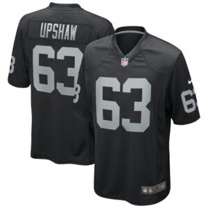 Men's Las Vegas Raiders Gene Upshaw Nike Black Game Retired Player Jersey