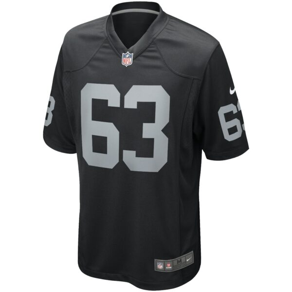 Men’s Las Vegas Raiders Gene Upshaw Nike Black Game Retired Player Jersey