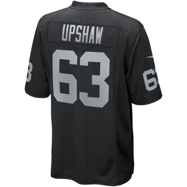 Men’s Las Vegas Raiders Gene Upshaw Nike Black Game Retired Player Jersey