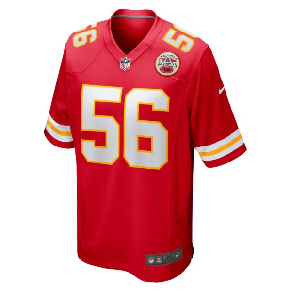 Men’s Kansas City Chiefs George Karlaftis Nike Red Player Game Jersey