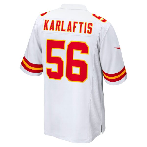 Men’s Kansas City Chiefs George Karlaftis Nike White Away Game Player Jersey