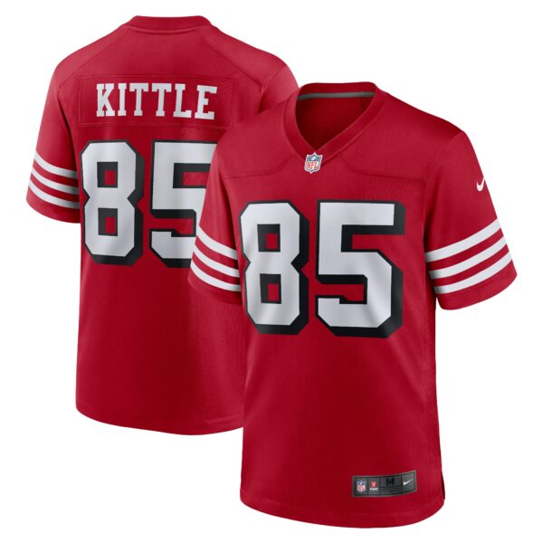 Men’s San Francisco 49ers George Kittle Nike Scarlet Alternate Game Player Jersey