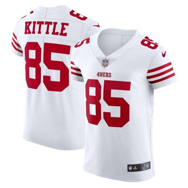 Men’s San Francisco 49ers George Kittle Nike White Vapor Elite Jersey