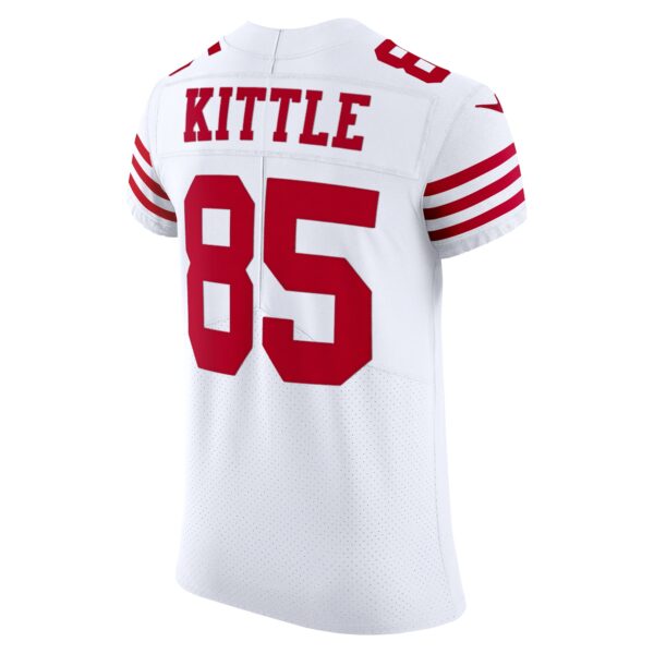 Men’s San Francisco 49ers George Kittle Nike White Vapor Elite Jersey