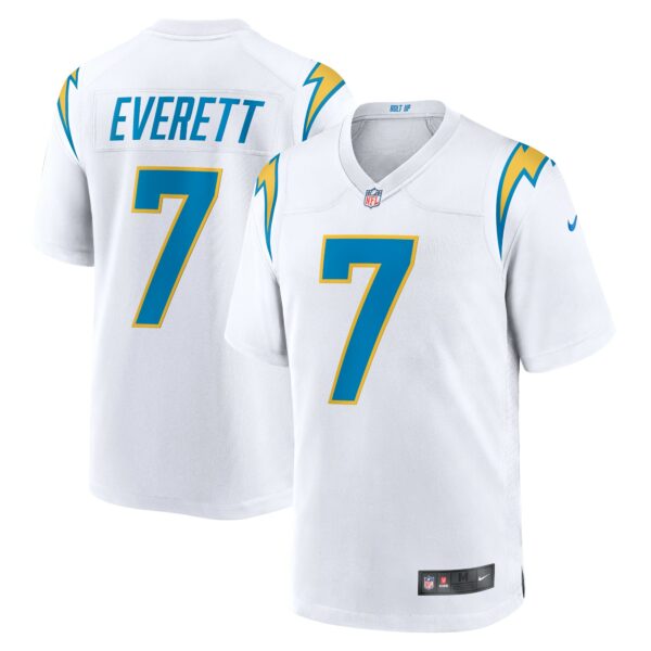 Men’s Los Angeles Chargers Gerald Everett Nike White Game Player Jersey