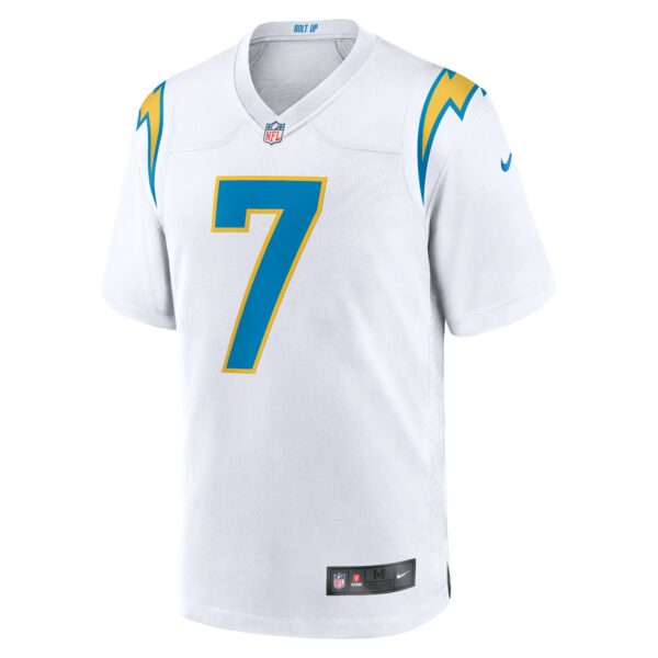 Men’s Los Angeles Chargers Gerald Everett Nike White Game Player Jersey