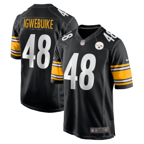 Men’s Pittsburgh Steelers Godwin Igwebuike Nike Black Game Jersey