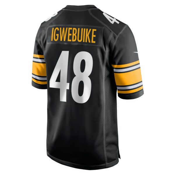 Men’s Pittsburgh Steelers Godwin Igwebuike Nike Black Game Jersey