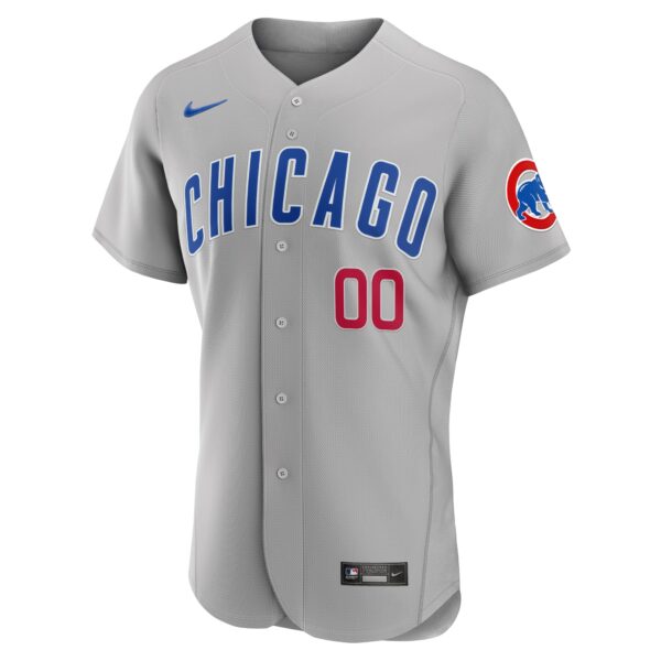 Men’s Chicago Cubs Nike Gray Road Authentic Custom Jersey