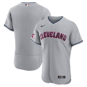 Men's Cleveland Guardians Nike Gray Road Authentic Team Jersey