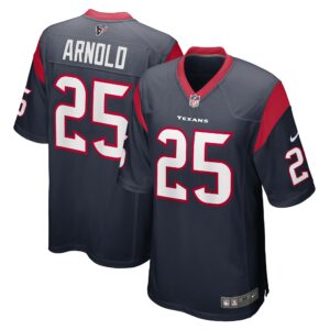 Men's Houston Texans Grayland Arnold Nike Navy Team Game Jersey