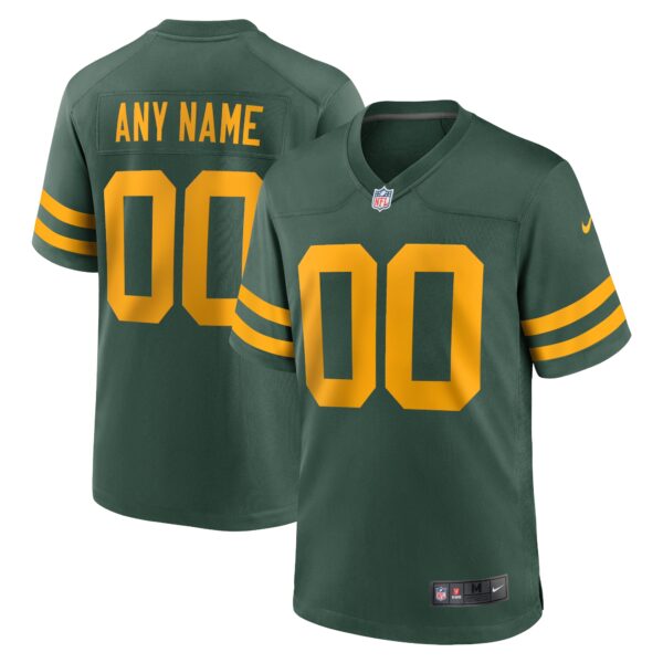 Men’s Green Bay Packers Nike Green Alternate Custom Jersey