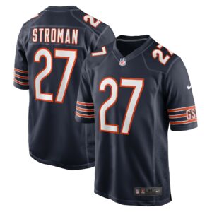 Men's Chicago Bears Greg Stroman Nike Navy Team Game Jersey