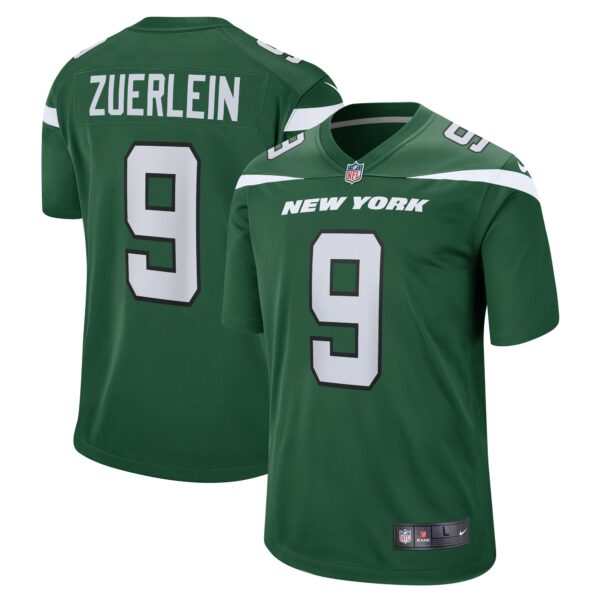 Men’s New York Jets Greg Zuerlein Nike Gotham Green Team Game Jersey