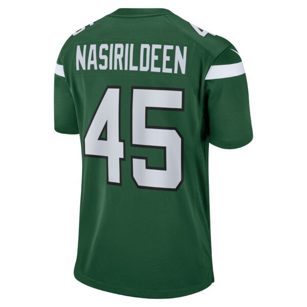 Men’s New York Jets Hamsah Nasirildeen Nike Gotham Green Game Jersey