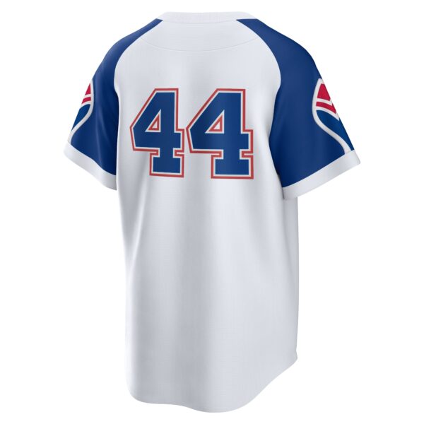 Men’s Atlanta Braves Hank Aaron Nike White Home Cooperstown Collection Player Jersey